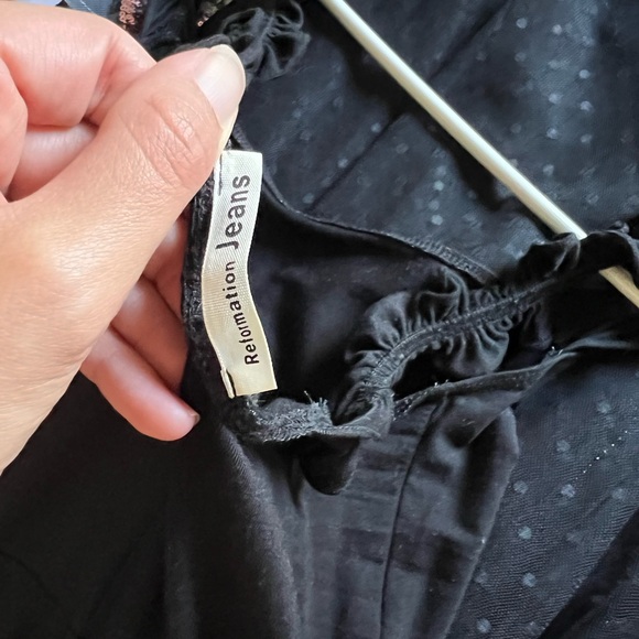 Reformation Eda Ruffle Strap Midi Dress | Size Medium - Picture 3 of 3